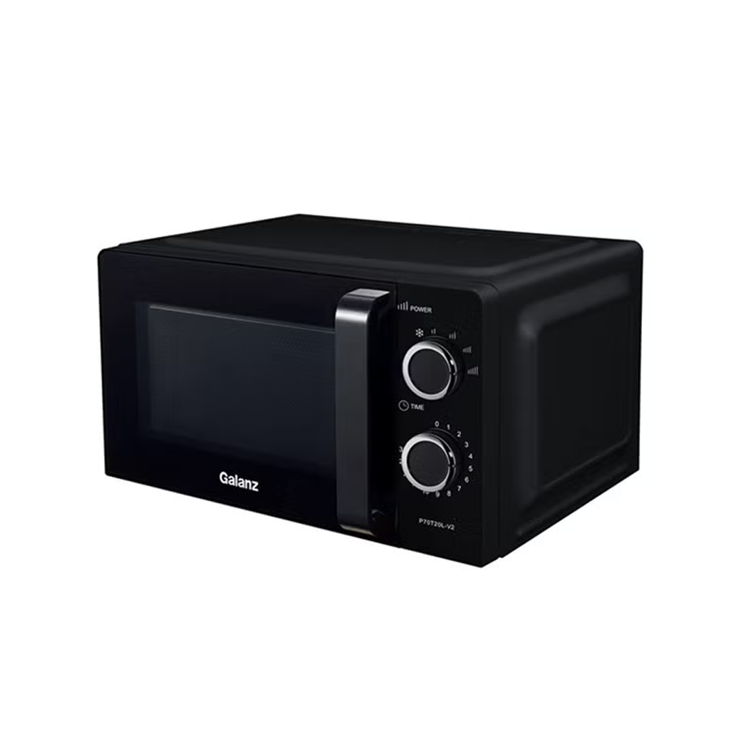 مايكرويف جالانز 20 لتر، 700 واط، أسود تحكم يدوي P70T20L-V2