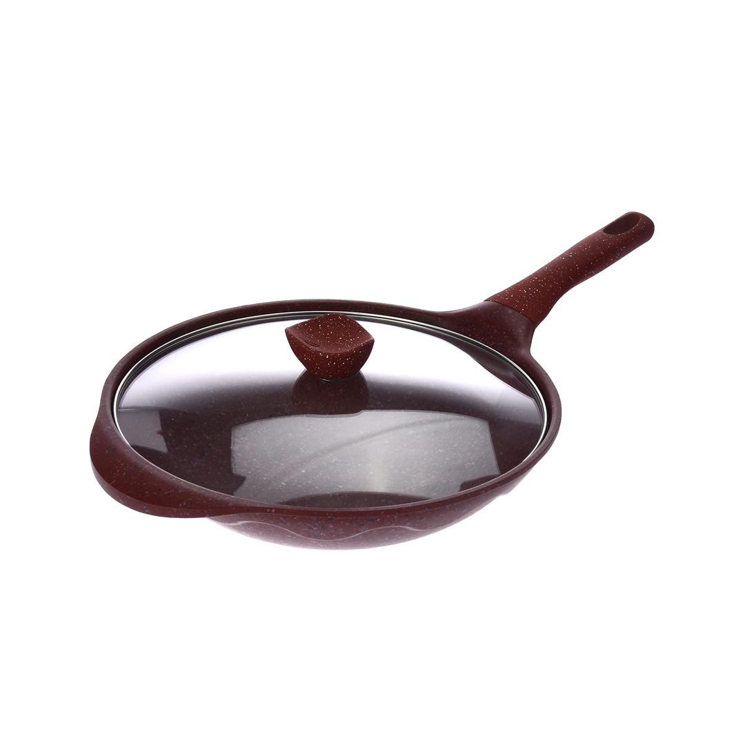 طاوة عميقة 32سم جرانيت احمر Amer Cook-K797046