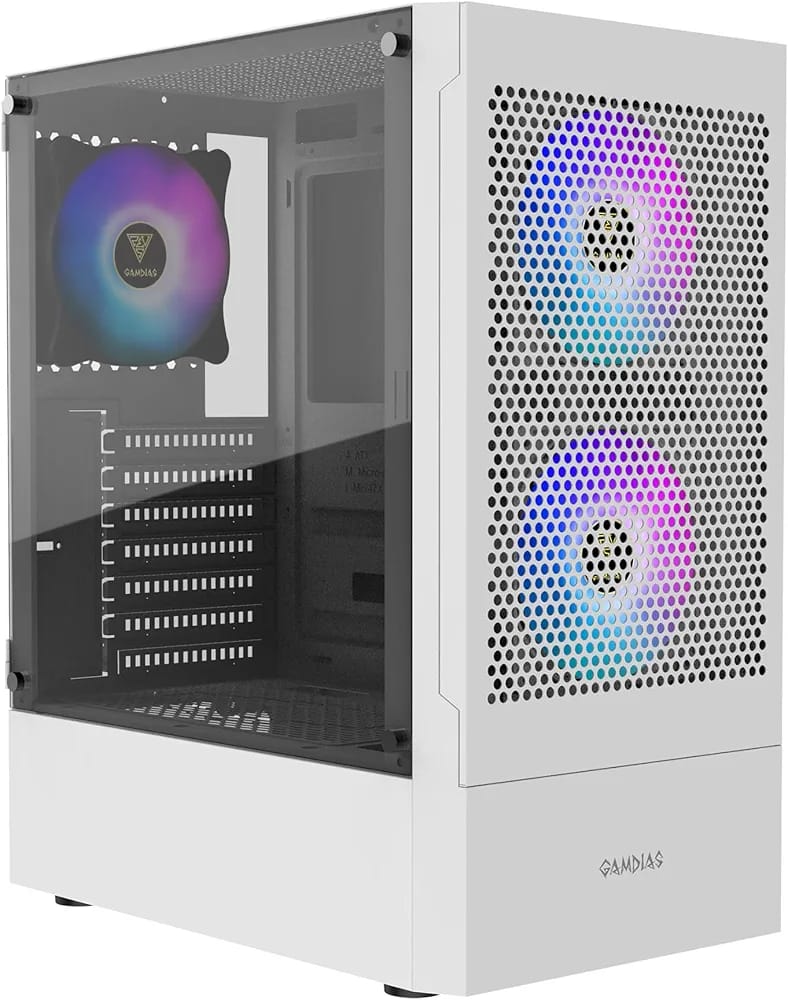 صندوق كمبيوتر GAMDIAS TALOS E3 MID TOWER ATX لون ابيض Z.17672039936756887