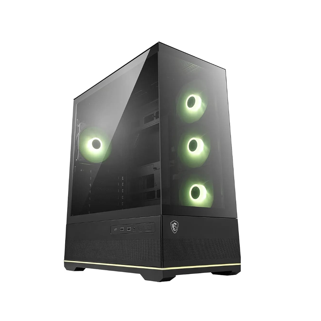صندوق كمبيوتر لون اسود MSI MAG PANO 110R PZ MID TOWER ATX Z.17686676112362115