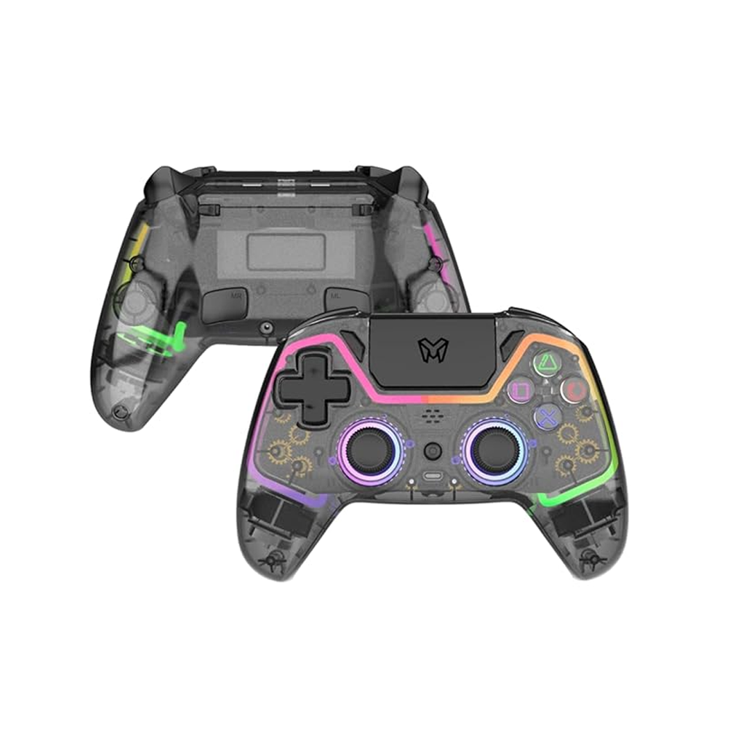 RGB الاحترافية - تصميم شفاف بإضاءة EMG Artic Glow P401 يد تحكم-Z.17724007932338645