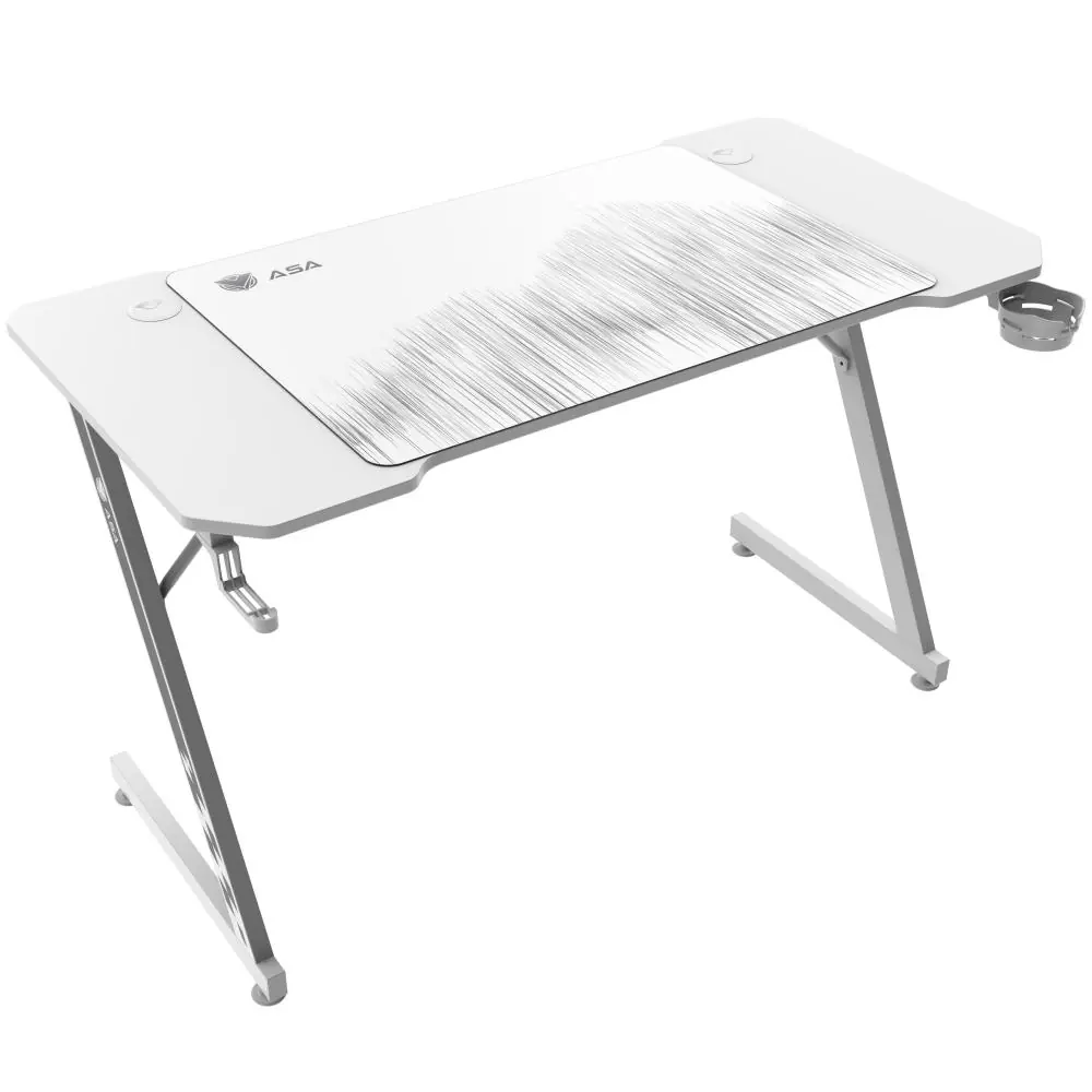 طاولة قيمنق ASA Z-Design - بيض مع ماوس باد هدية - Z.17754558229749887