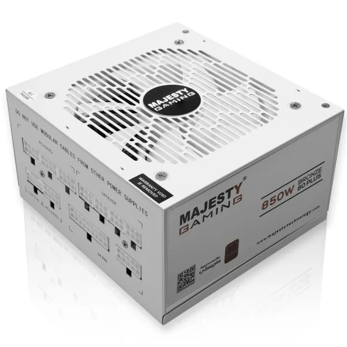 مزود الطاقة ماجيستي 850 واط برونز أبيض – غير معياري – يدعم RTX 50 _متوافق مع ATX 3.0 وPCIe 5.0 _ كفاءة 80+ Bronze و Z.17775341642701519