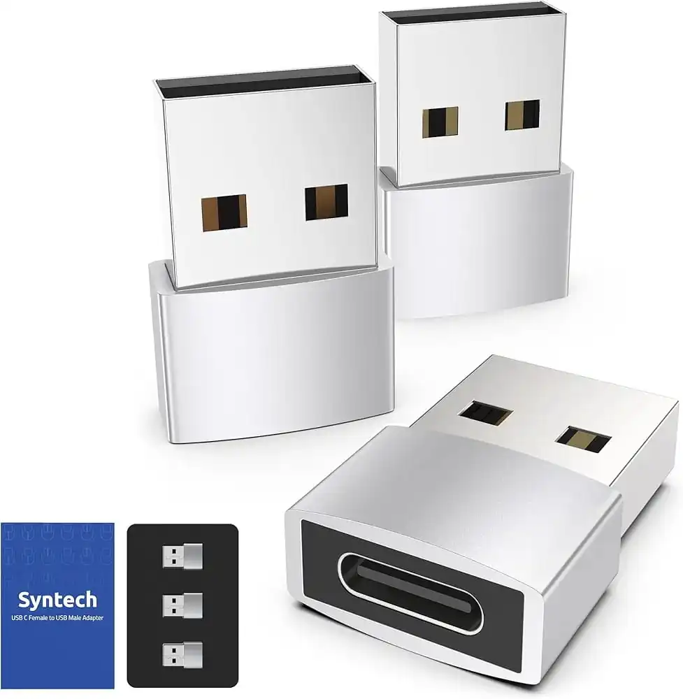 مجموعة تحويل منفذ USB C أنثى إلى USB ذكر من Syntech - 3 حبات - Z.17789404350874648
