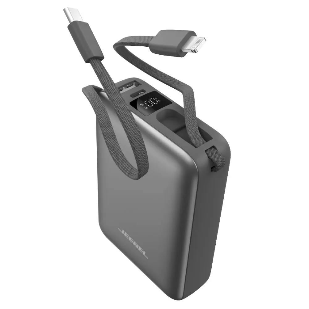 باور بانك JEEBEL سعة 20000mAh بقوة 22.5W مع كابل مدمج -Z.17798155916897628