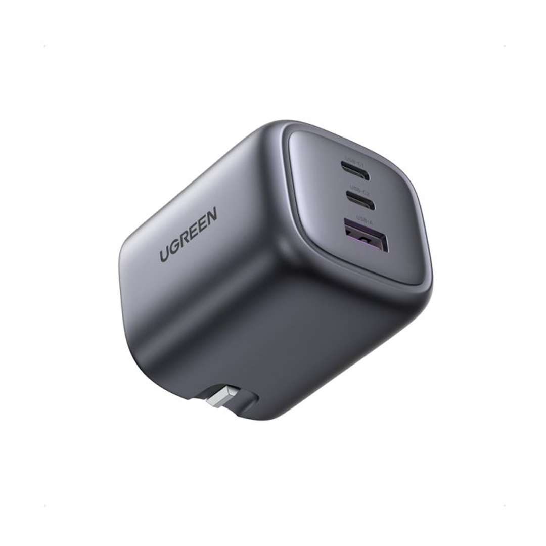 شاحن جداري يوجرين نكسود بمنفذين PD وبمنفذ USB بتقنية GaN وبقوة 65 واط-Z.22327.17452443407430615