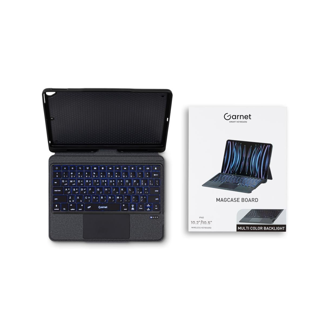 قارنت-كیبورد لاسلكي MAGCASE BOARD كیبورد مختلف یحتوي على ماوس لاسلكیة مدمجة مع إضاءة في لوحة المفاتیح لاجهزة ايباد- (2024)Pro 13-Z.22327.6742200000000186796